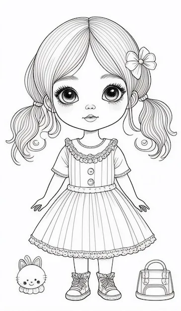 Free printable girl coloring pages pdf 1