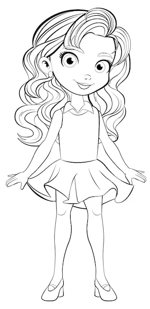 Free printable girl coloring pages for kids 3