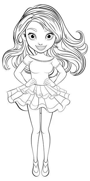 Free Girl Coloring Pages Online 2