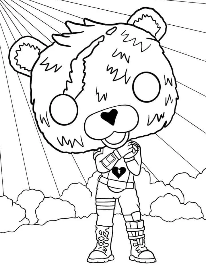 coloriage Fortnite pour enfant de 4 ans