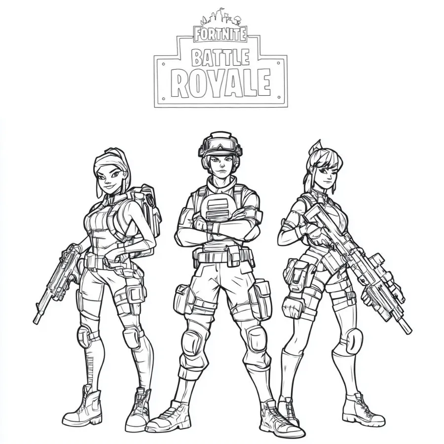 coloriage Fortnite a colorier en ligne gratuitement