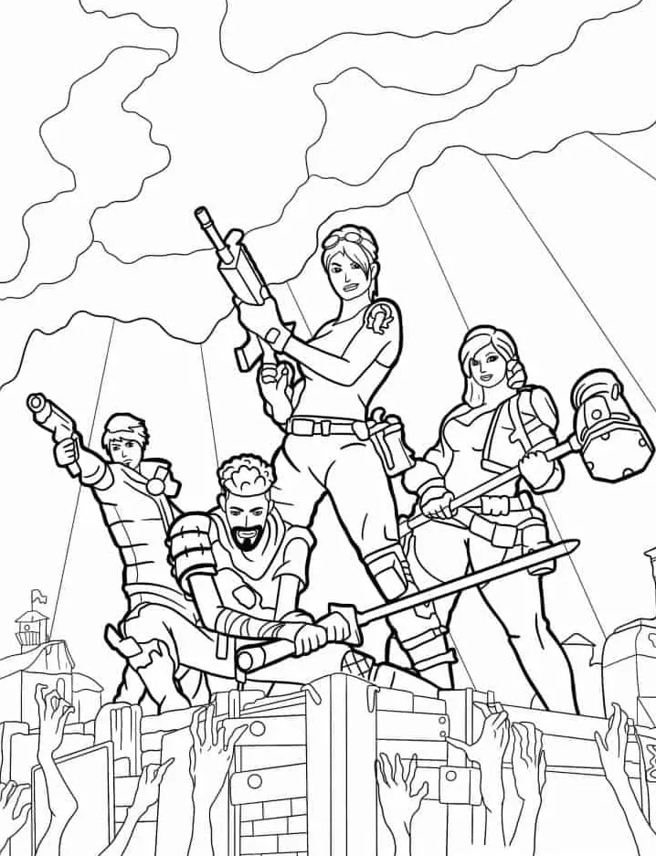 télécharger coloriage Fortnite gratuit