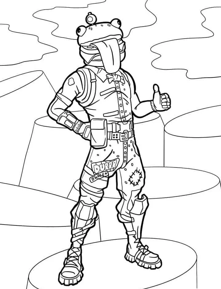 coloriage Fortnite à imprimer gratuitement pdf 1