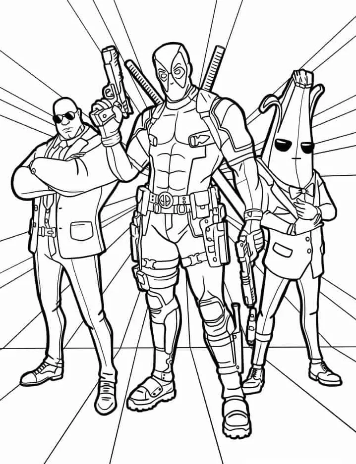 coloriage Fortnite educatif pour enfant