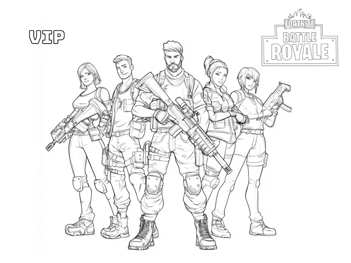 coloriage Fortnite à imprimer gratuit