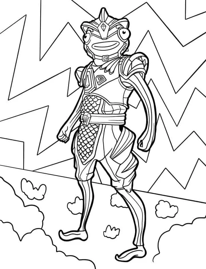 coloriage Fortnite pour enfant de 8 ans