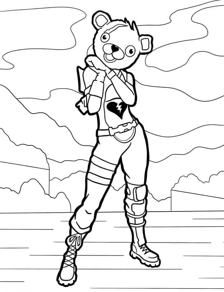 coloriage Fortnite pour enfant de 3 ans 1