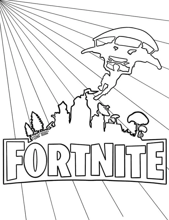 coloriage Fortnite à imprimer gratuitement 1