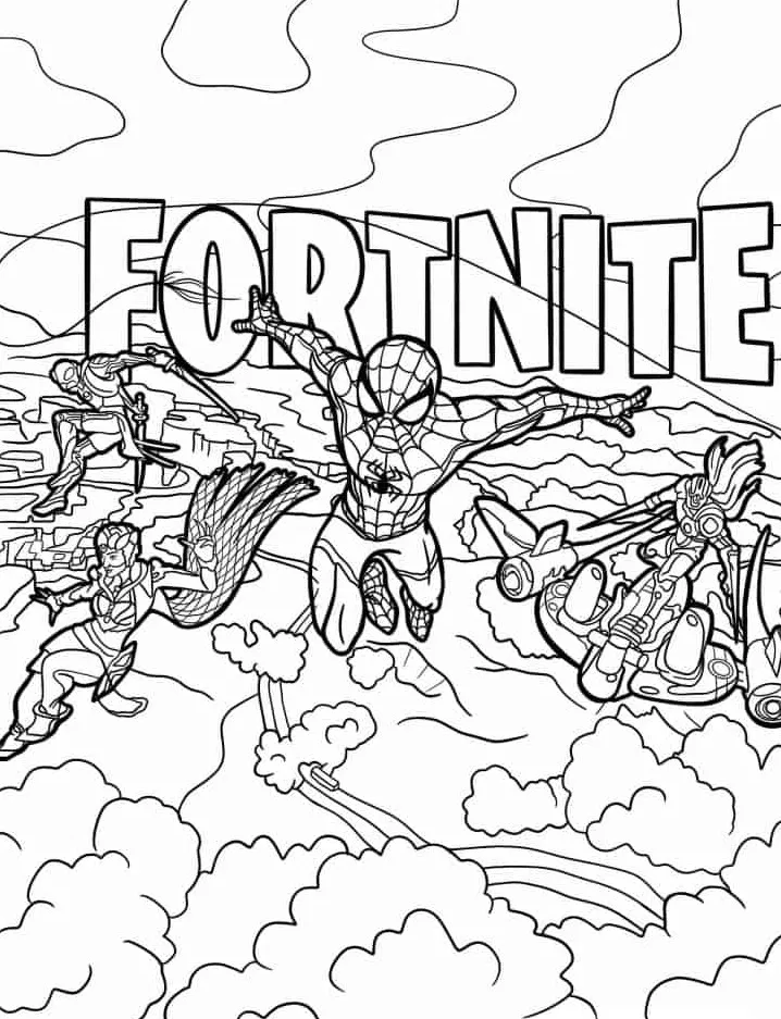 coloriage Fortnite à imprimer