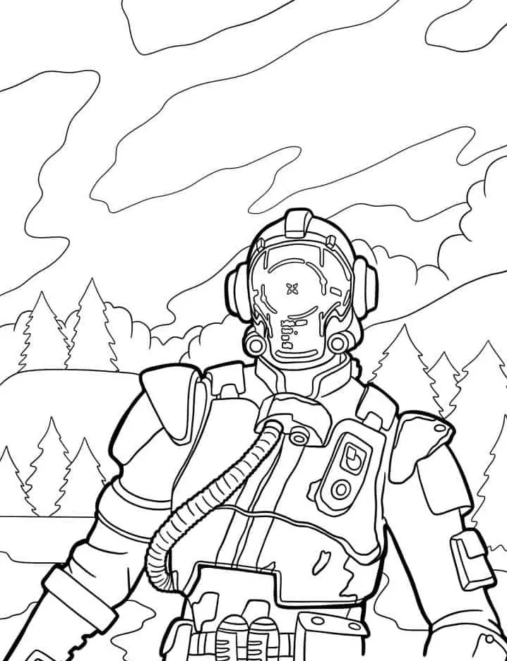 coloriage Fortnite à imprimer pour enfant de 10 ans 1