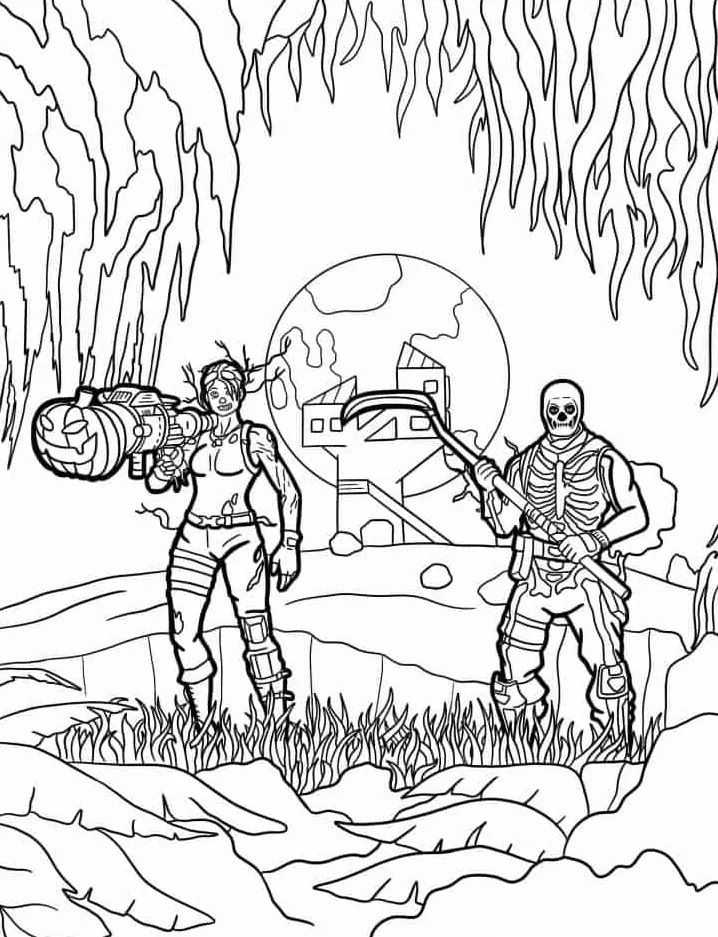 coloriage Fortnite a imprimer gratuitement 2