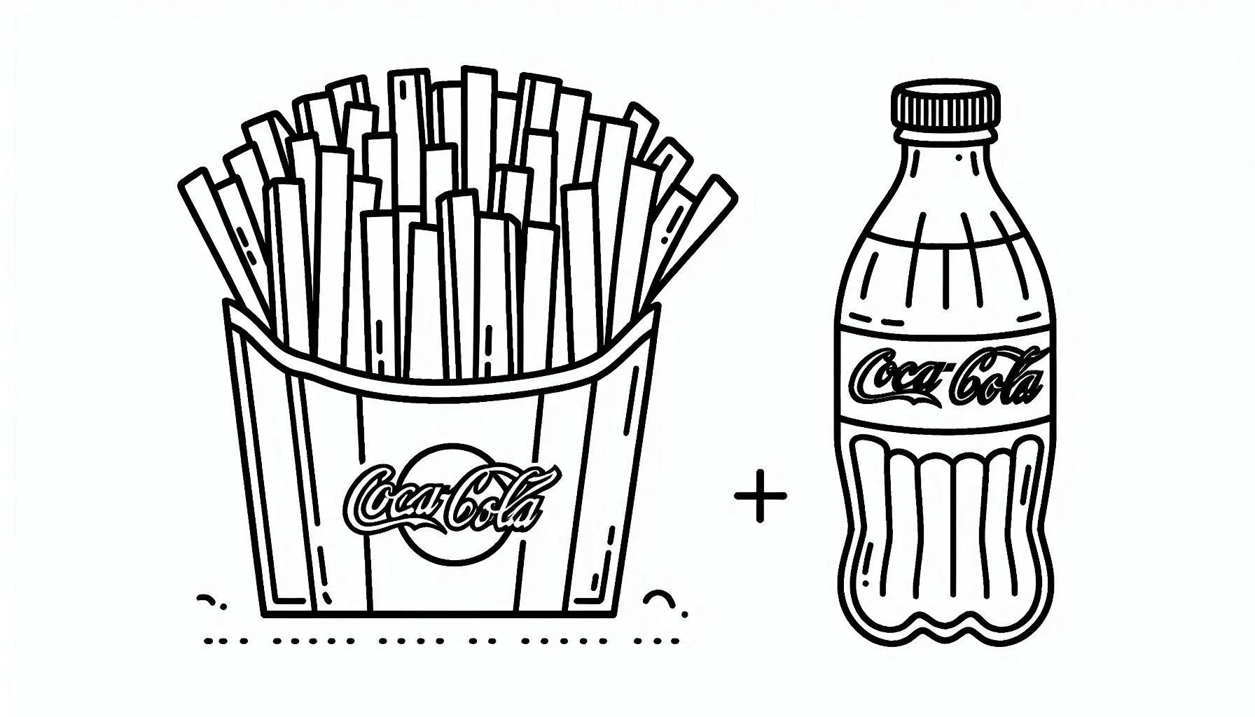 coloriage Frites a imprimer gratuitement