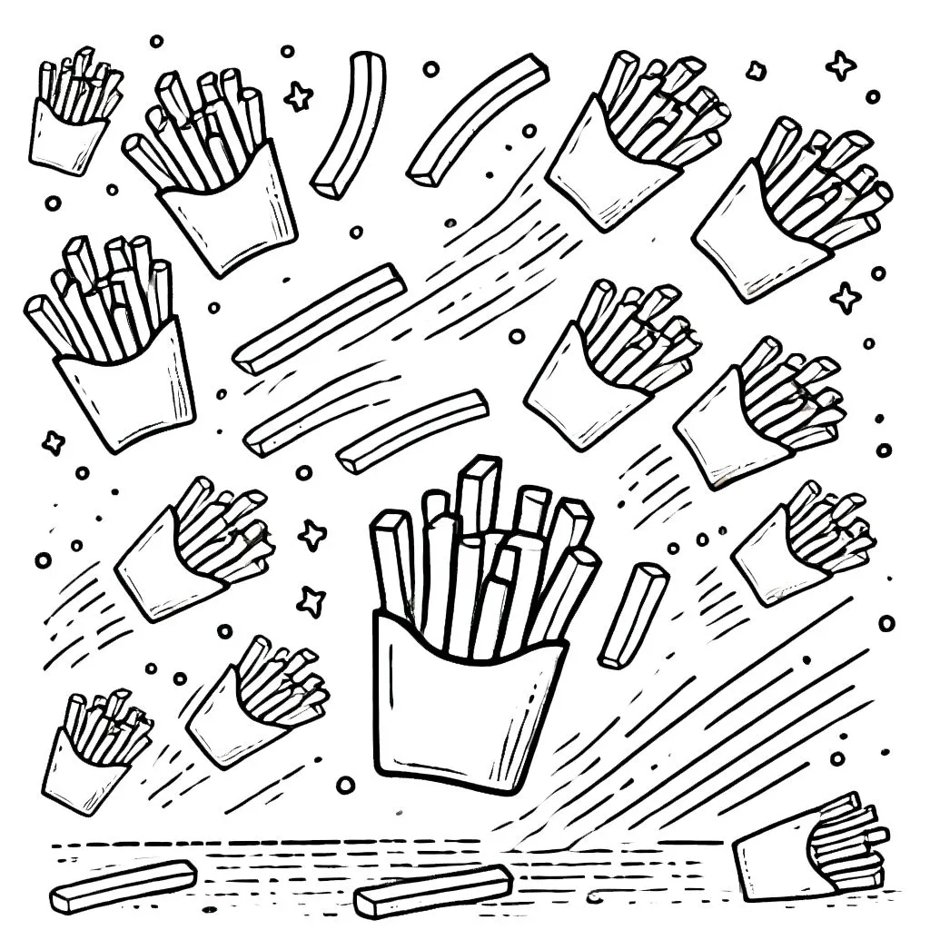 image pour coloriage Frites enfant 1