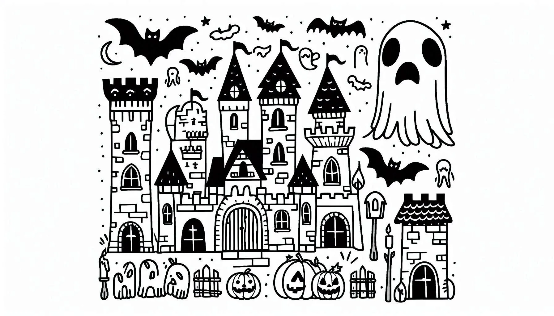 coloriage Halloween Vampire pour enfant de 8 ans