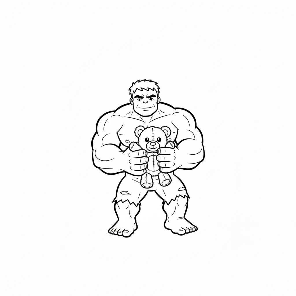 coloriage Hulk à imprimer