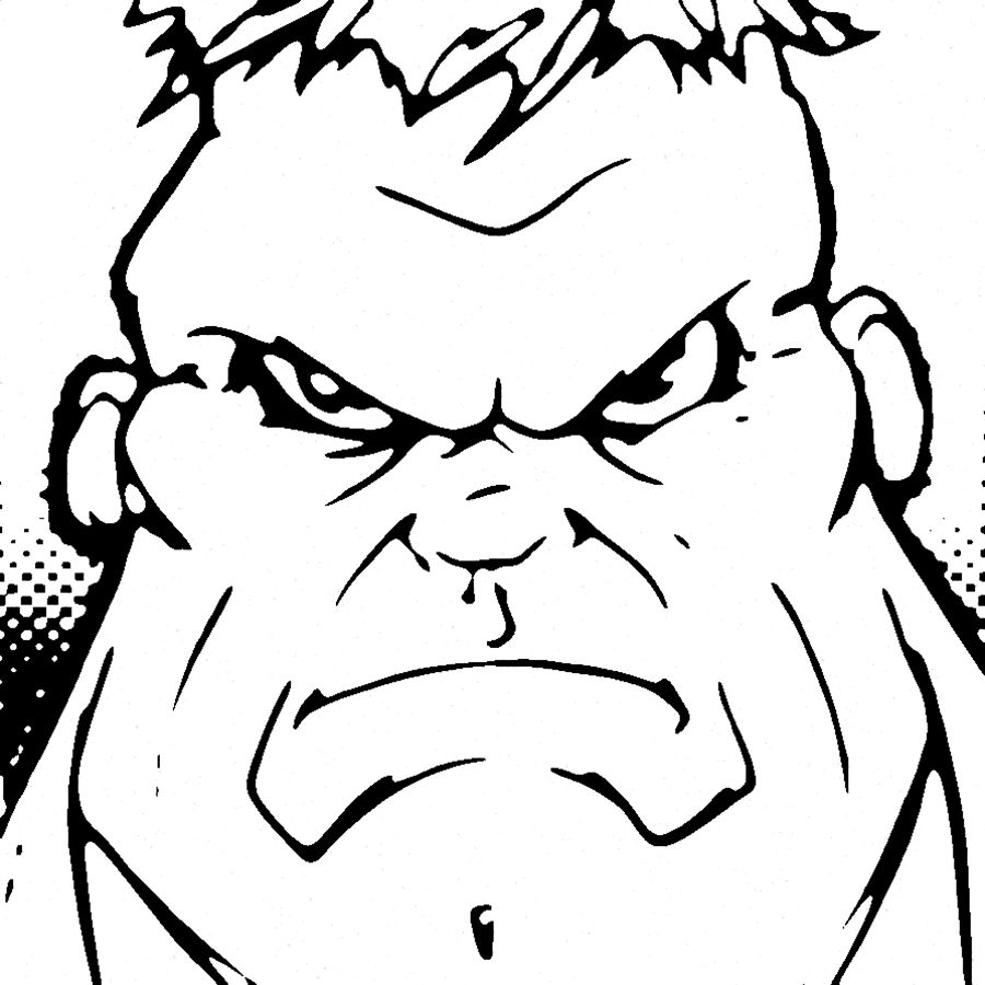 coloriage Hulk à imprimer pdf 2