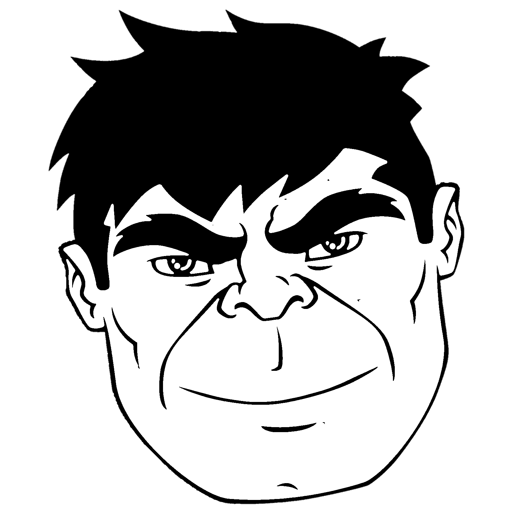 coloriage Hulk à imprimer pour enfant de 7 ans 1