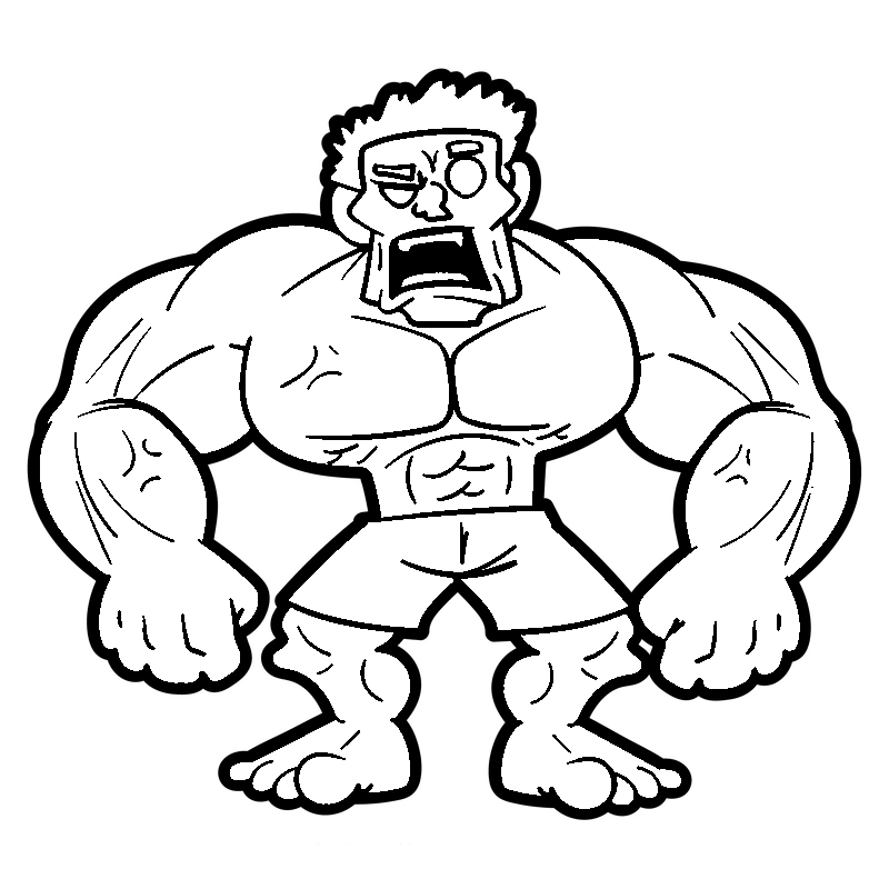 coloriage Hulk gratuit