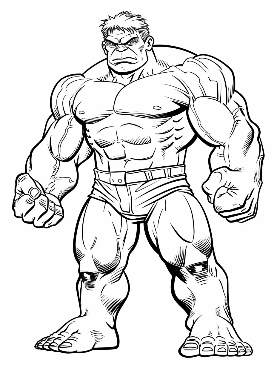 coloriage Hulk pour enfant à imprimer