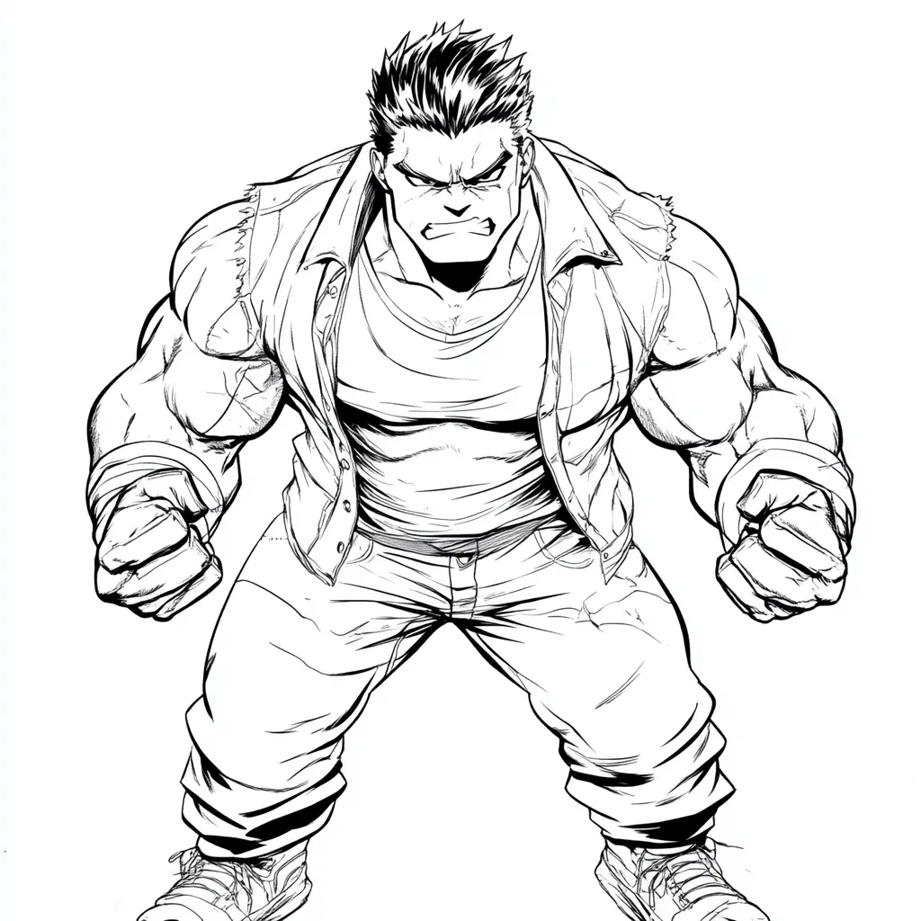 coloriage Hulk gratuit pour enfants