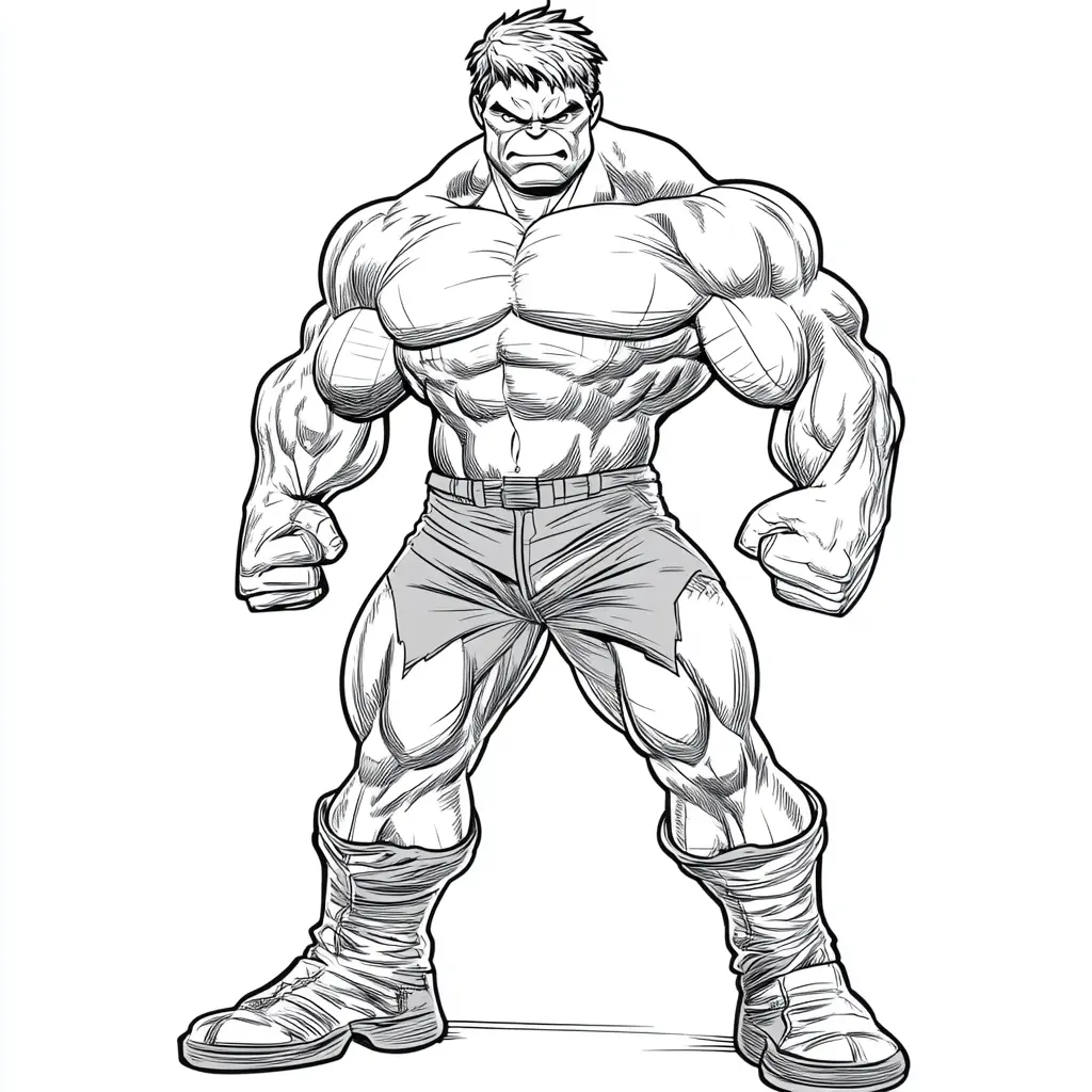 coloriage Hulk à imprimer 1