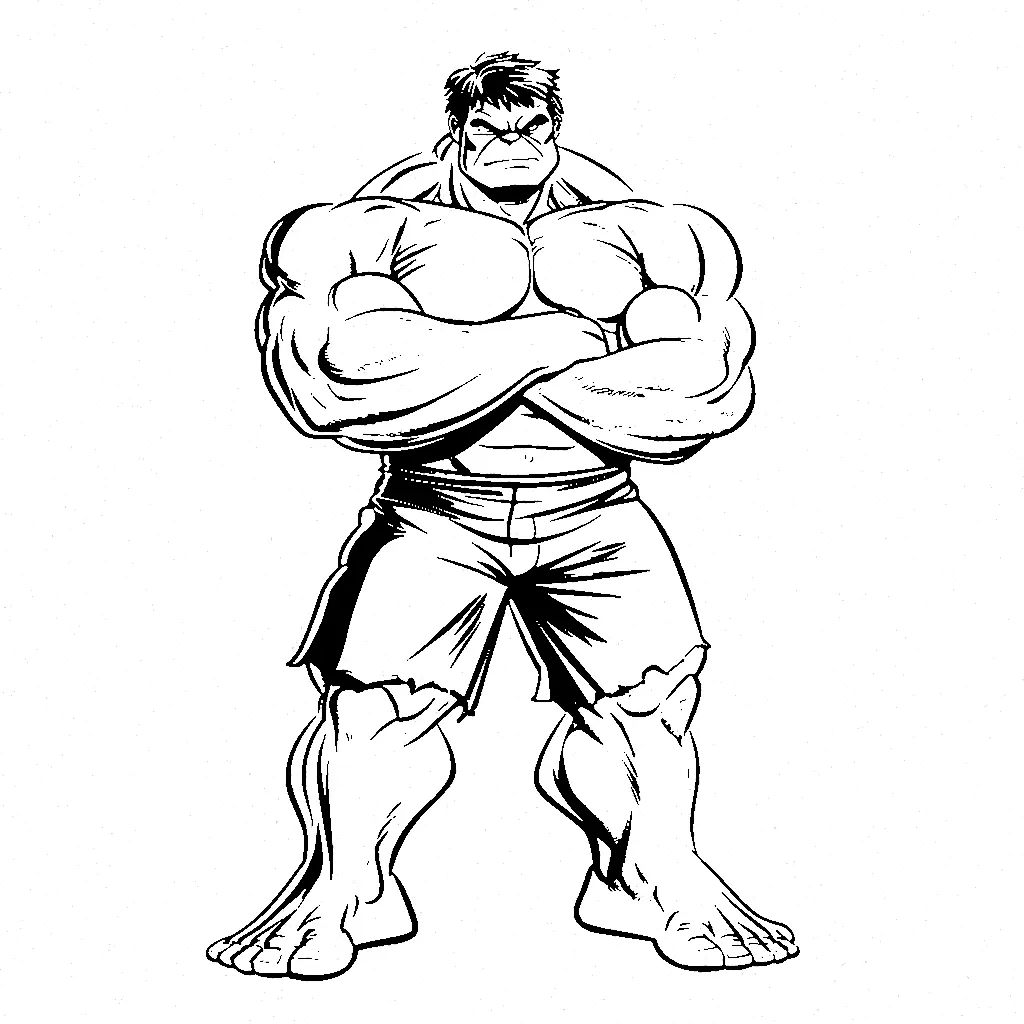 coloriage Hulk pour enfant gratuit