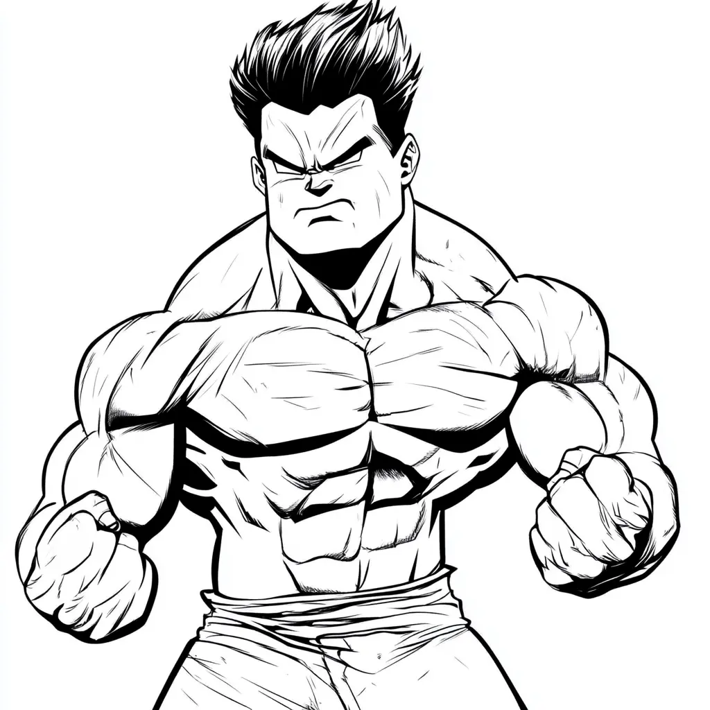 coloriage Hulk à imprimer gratuit