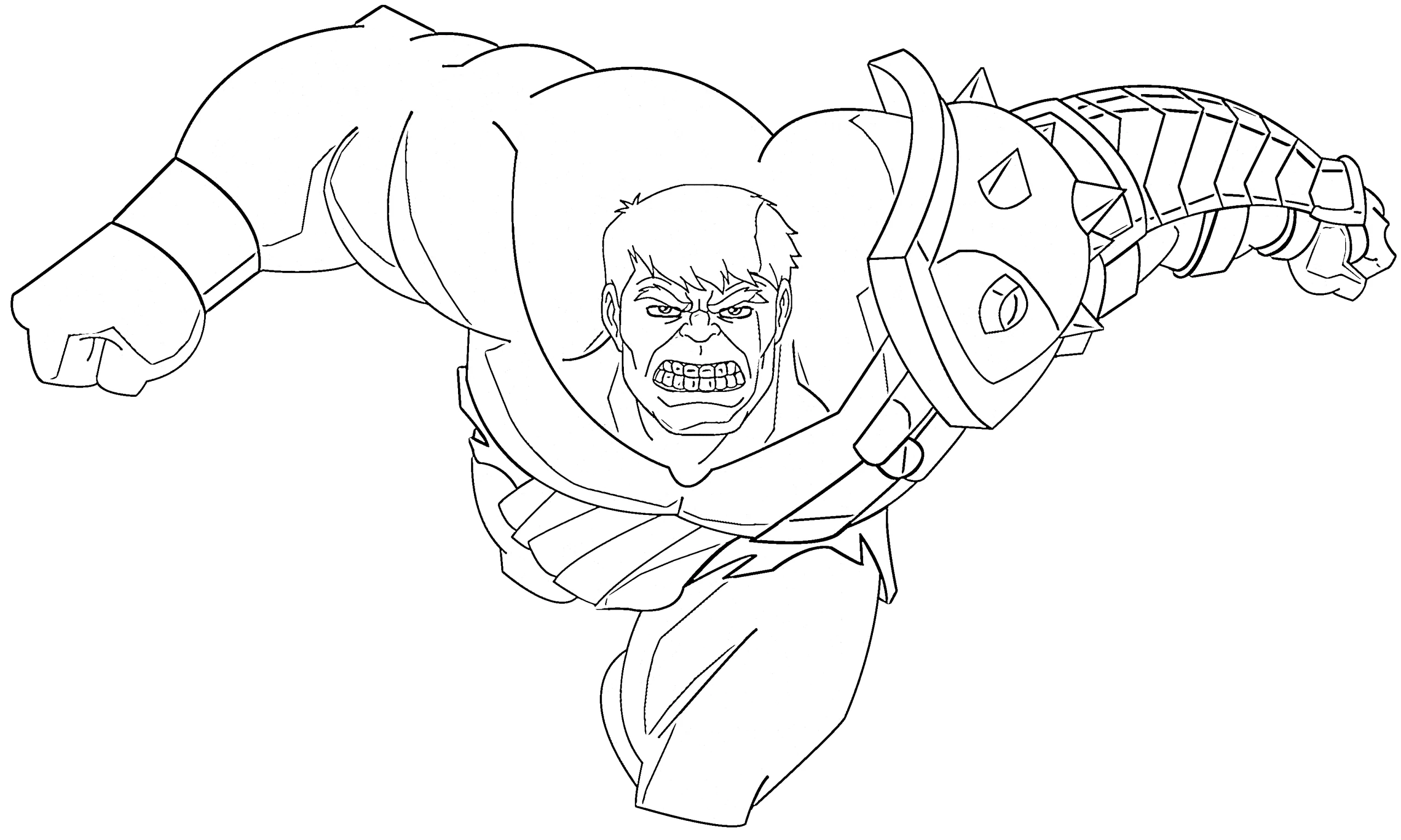 coloriage Hulk pour enfants à imprimer 1