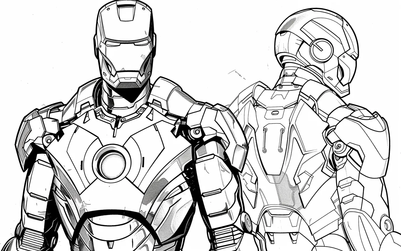 coloriage Iron Man à imprimer pour enfants