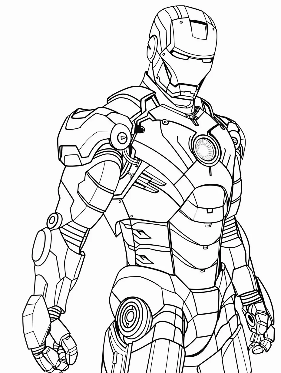 télécharger coloriage Iron Man gratuit