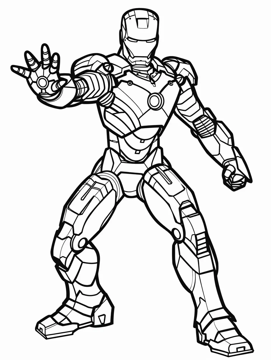 coloriage Iron Man en ligne