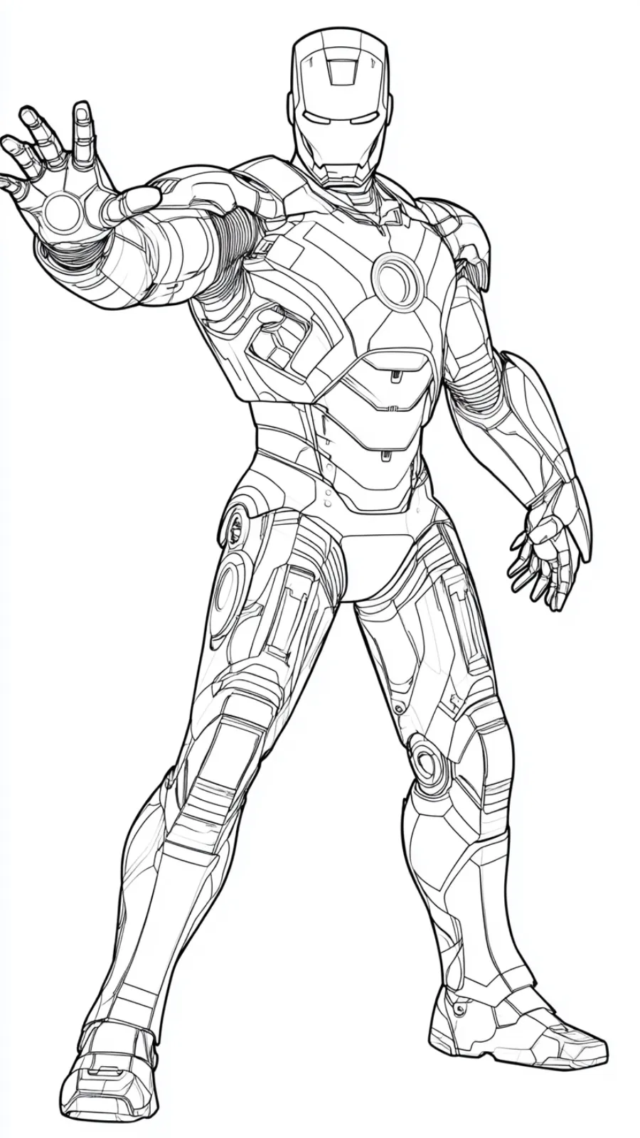 coloriage Iron Man pour enfant a imprimer gratuit