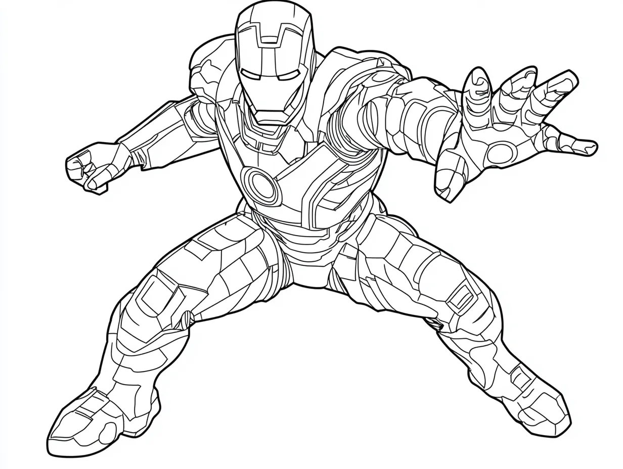 coloriage Iron Man à imprimer gratuit