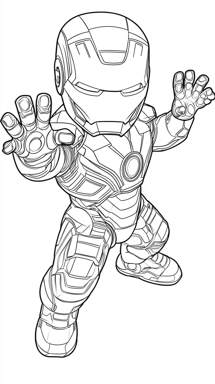 coloriage Iron Man en ligne pour enfant