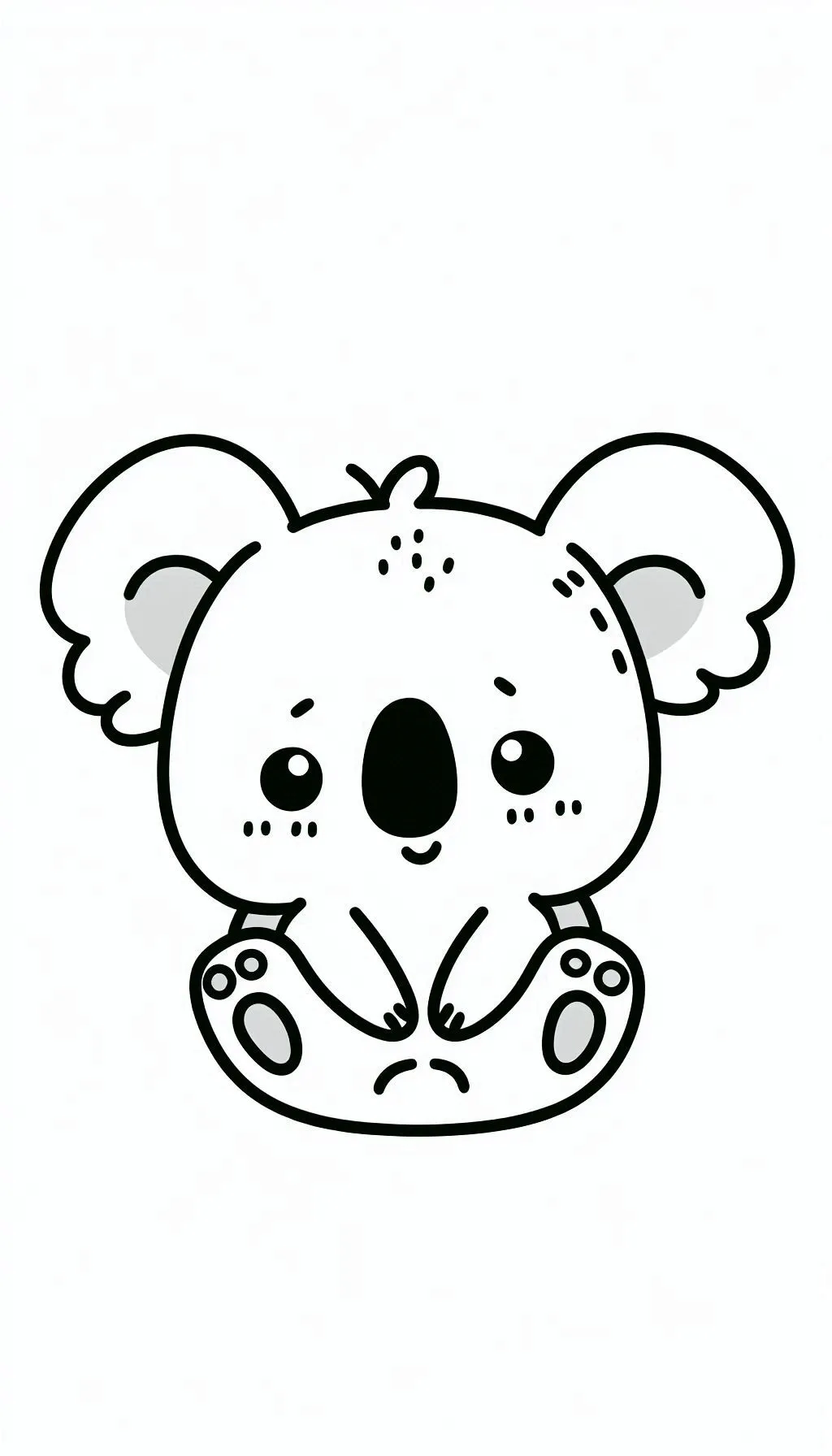 image pour coloriage Koala enfant