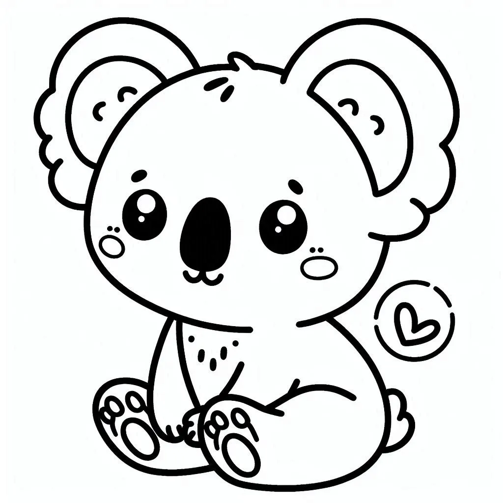 imprimer coloriage Koala gratuit