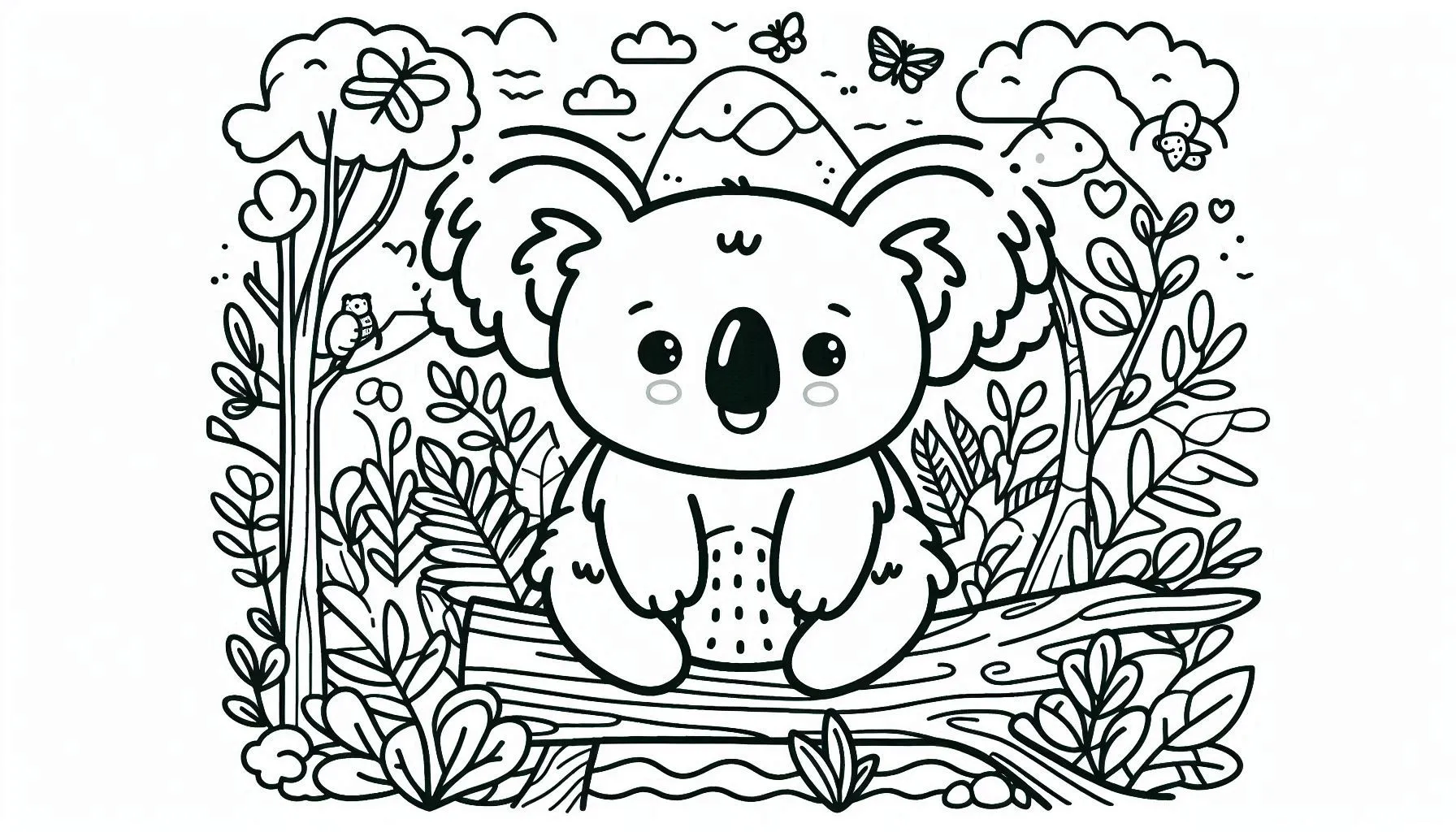 coloriage Koala pour enfants a imprimer 1