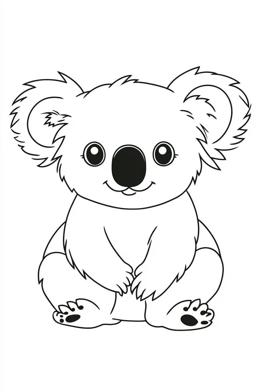 coloriage Koala a telecharger