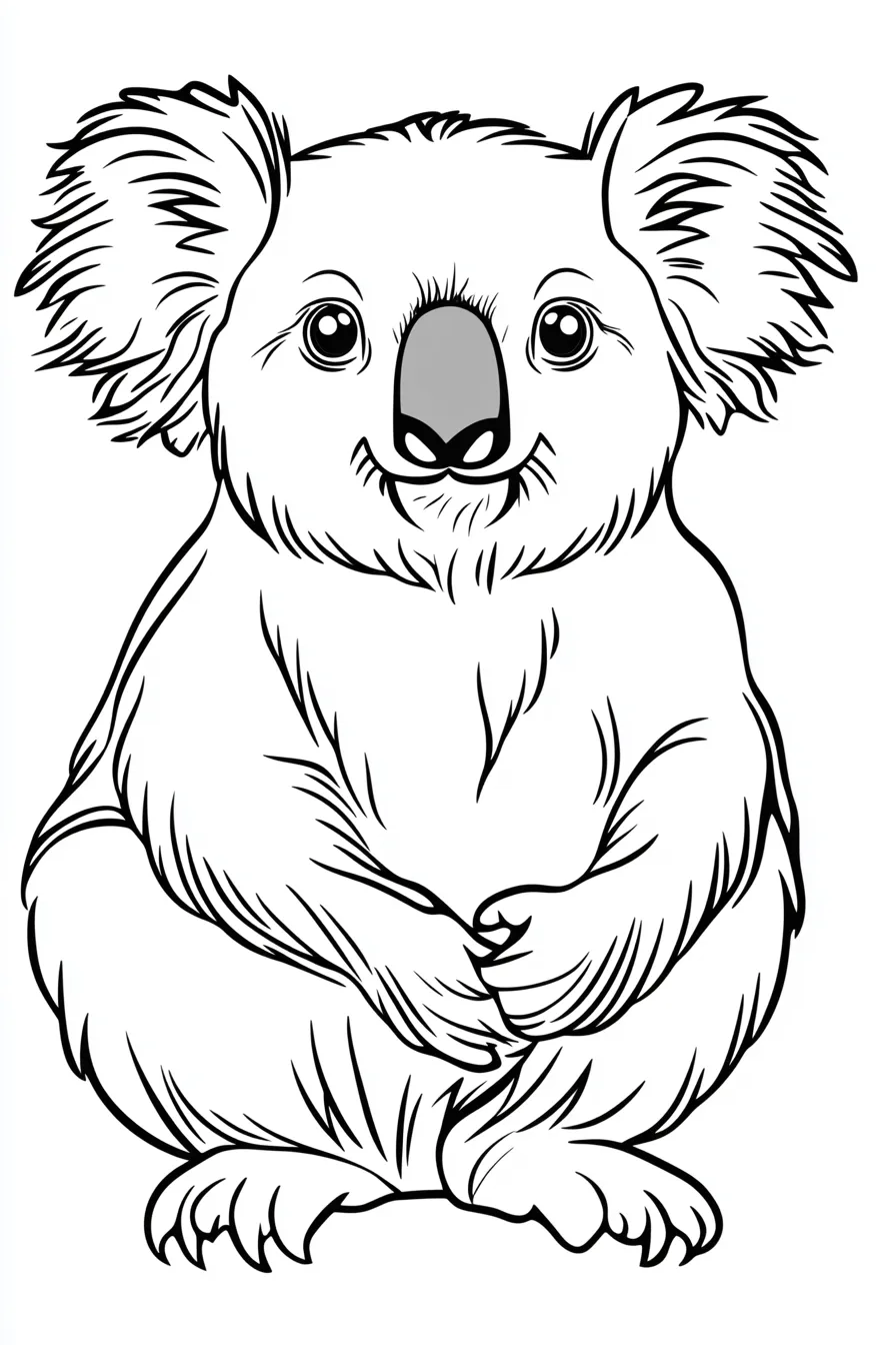 coloriage Koala pour enfants à télécharger