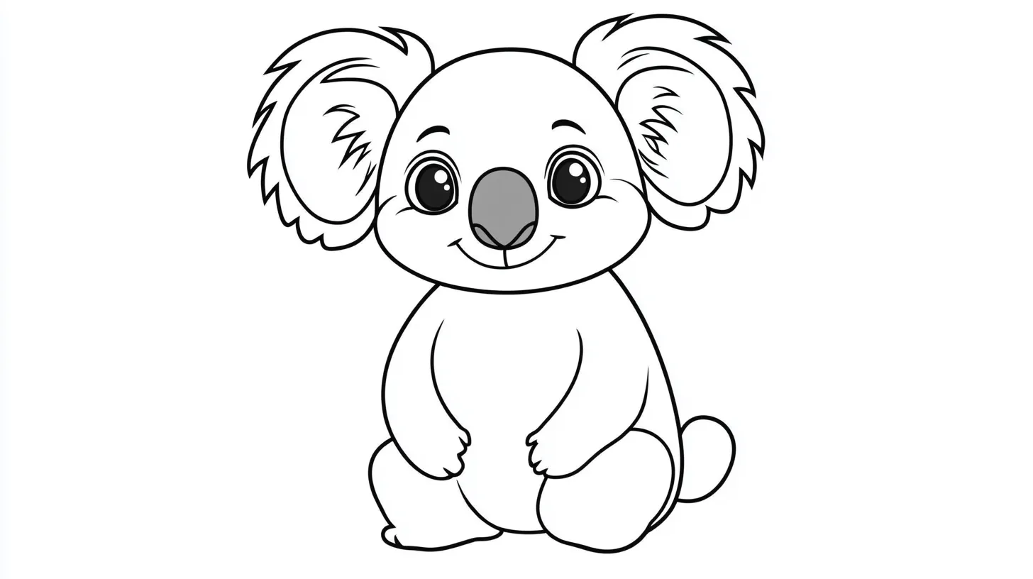 coloriage Koala gratuit pour enfants