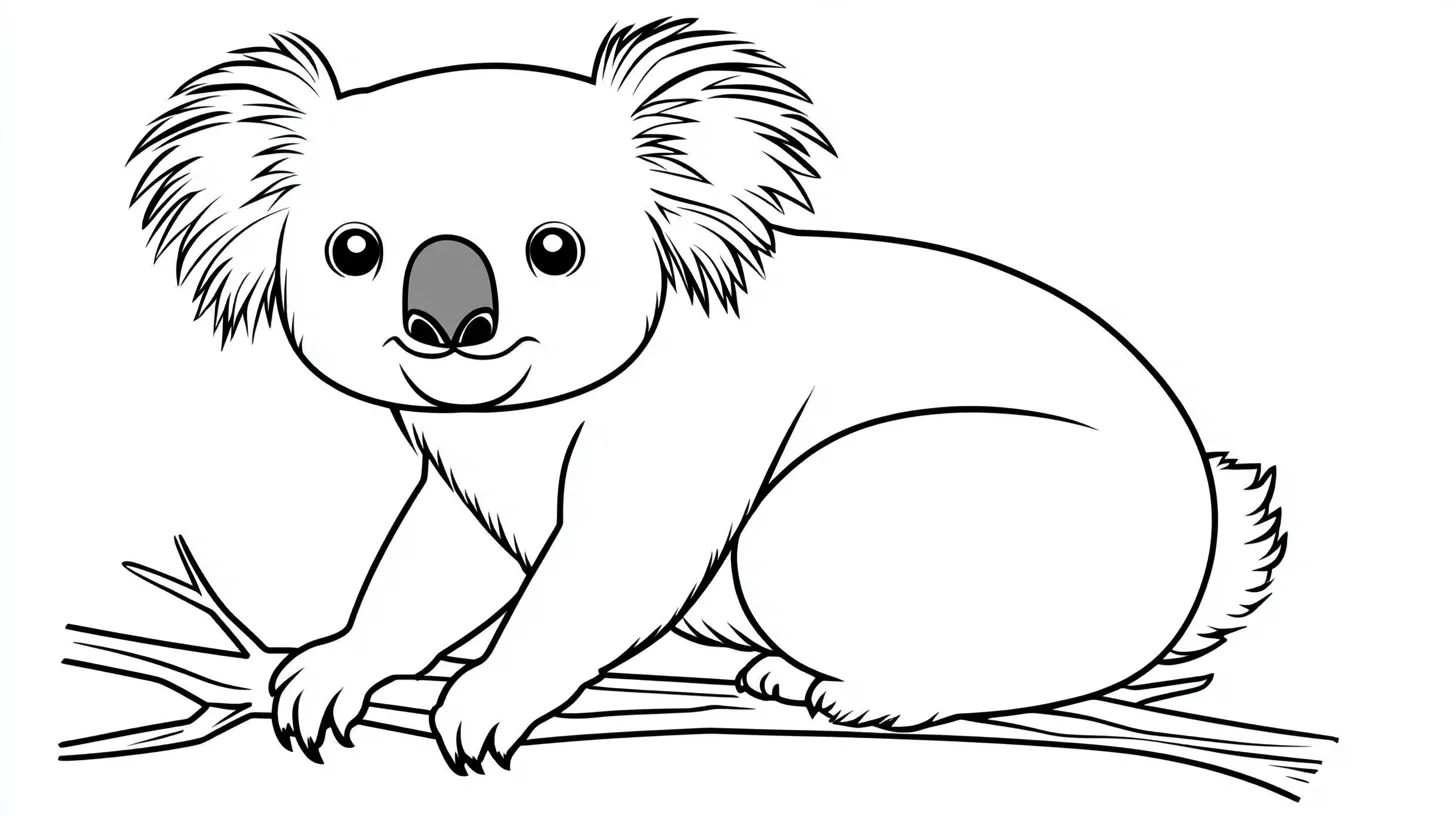 coloriage Koala pour enfants a imprimer