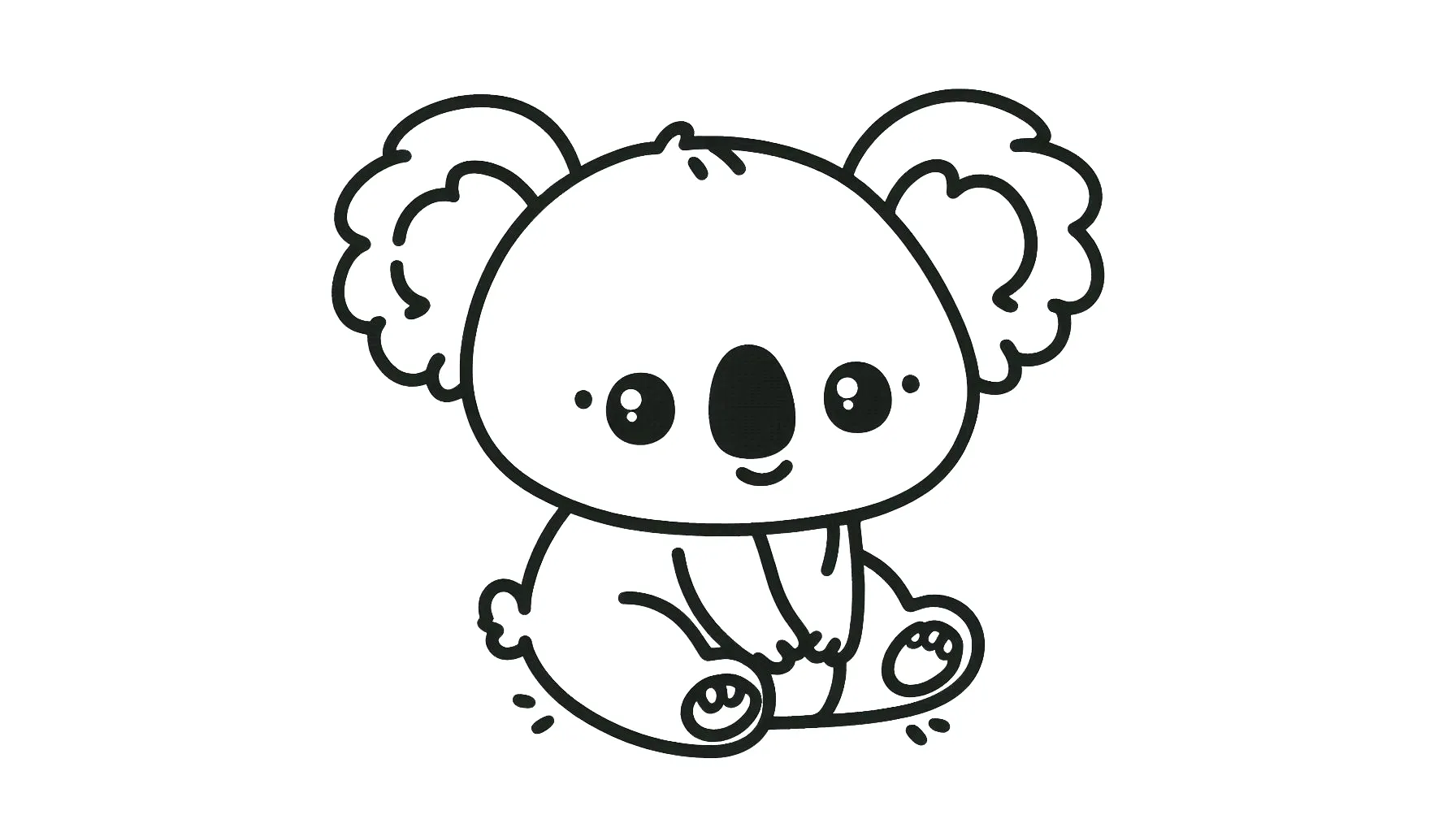 coloriage Koala a imprimer gratuit 1