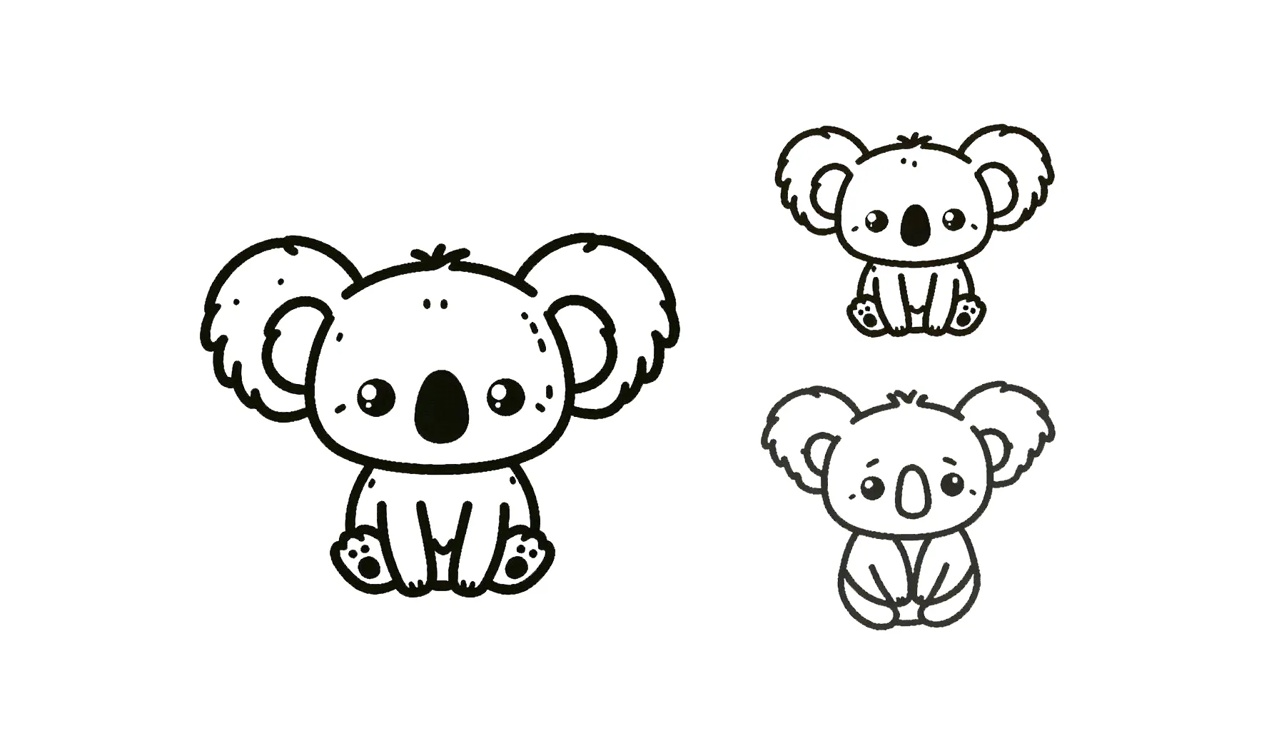 coloriage Koala en ligne 1