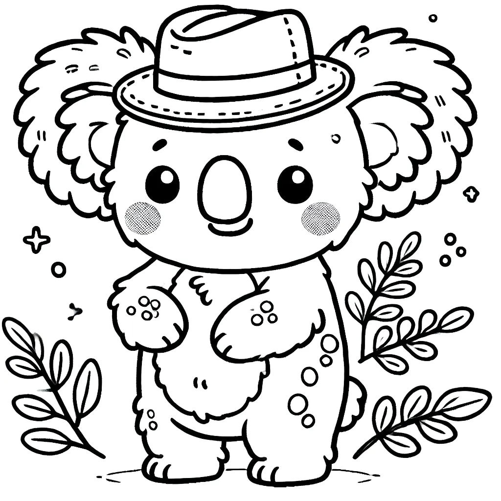 coloriage Koala gratuit a imprimer