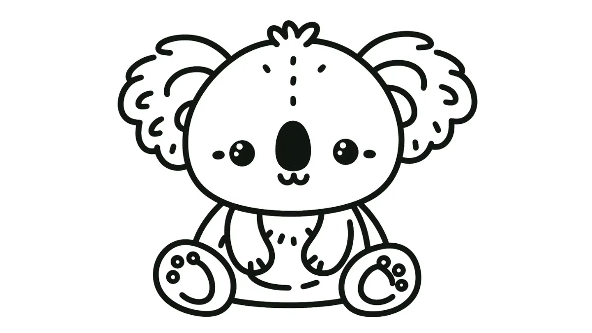 coloriage Koala à imprimer pdf gratuit