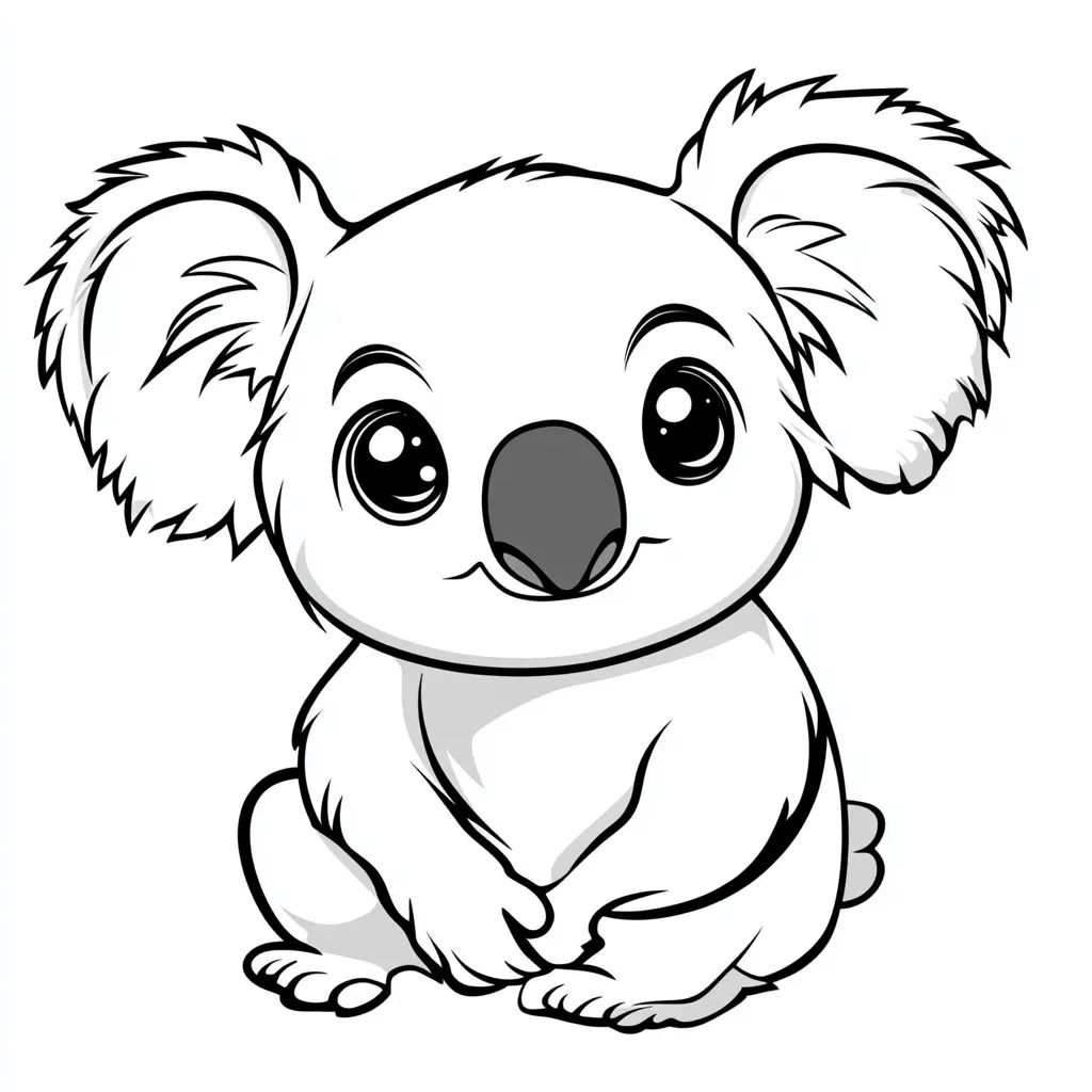 coloriage Koala a dessiner en ligne