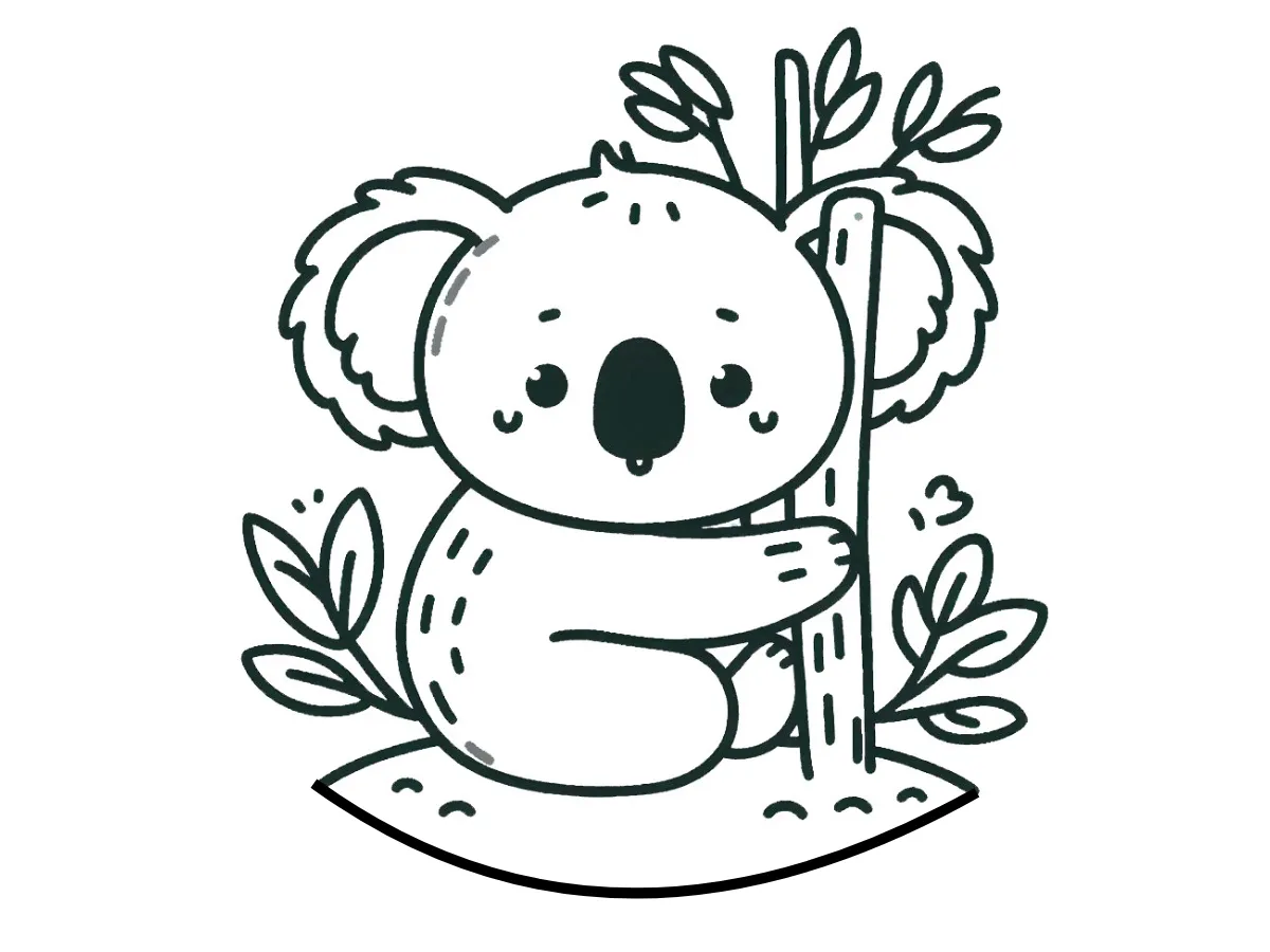 coloriage Koala gratuit en ligne