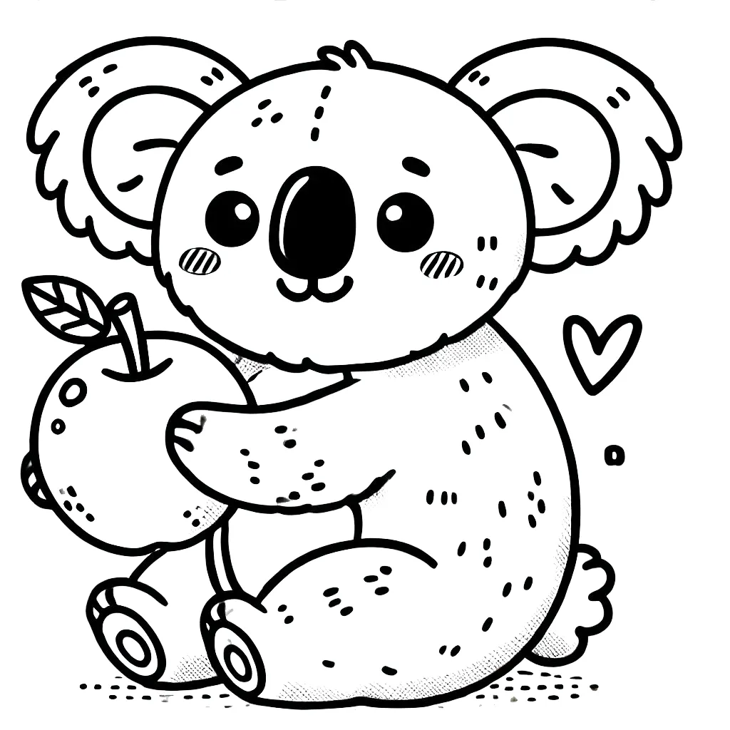 coloriage Koala pour enfant de à imprimer