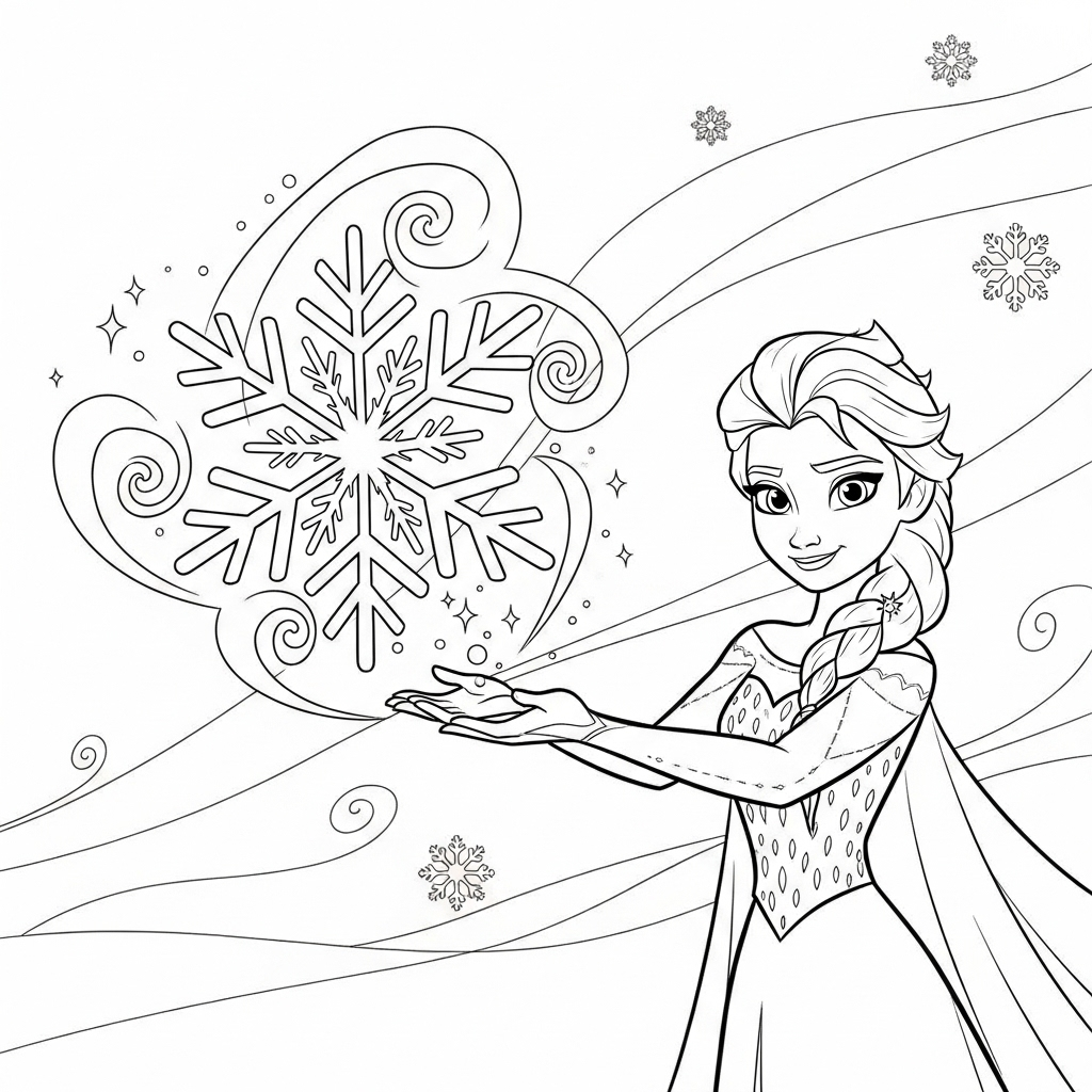 coloriage La Reine Des Neiges update en ligne
