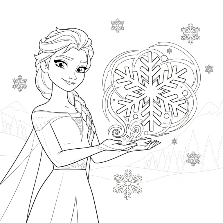 Coloriage La Reine Des Neiges